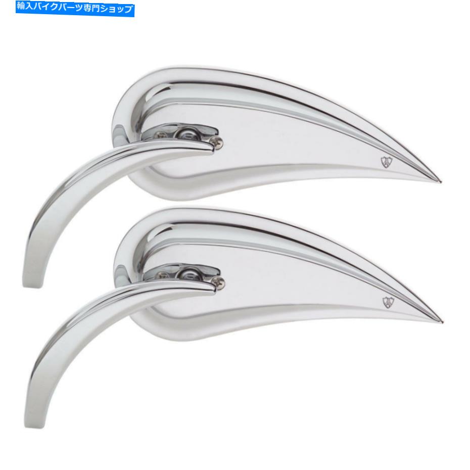 Mirror Arlen Ness Chrome Rad TeardropペアフロントハンドルバーミラーセットハーリーDavidson Arlen Ness Chrome Rad Teardrop Pair Front Handlebar Mirror Set Harley Davidson【並行輸入品】|Us Custom Parts Shop USDM