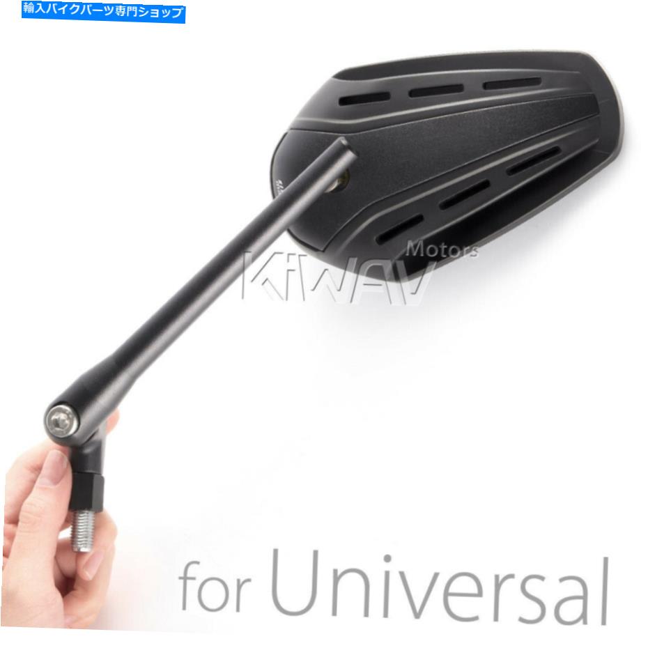 Mirror ブラックミラージッパースタイルのアルミニウム幹10mm 5/16 "フィッティングフィッティングフィットBuell Ducati black mirror ZIPPER style aluminum stem 10mm 5/16" fitting fits Buell Ducati【並行輸入品】｜Us Custom Parts Shop USDM