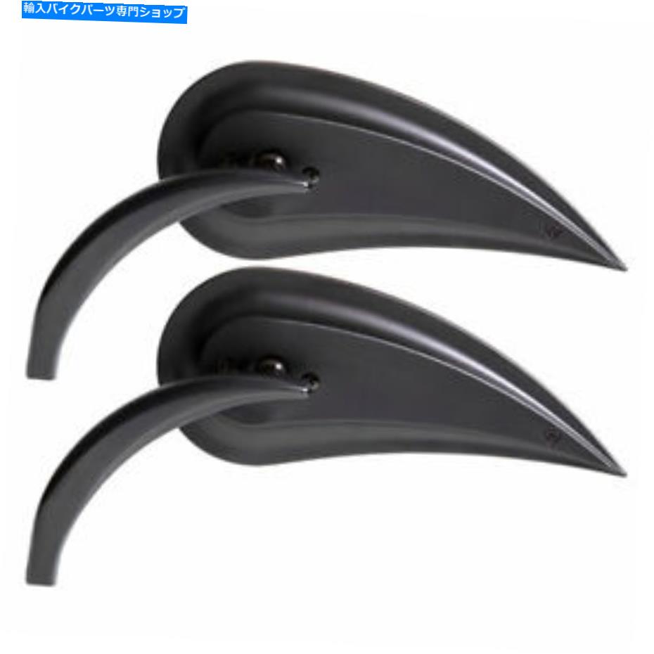 Mirror Arlen Ness Black Rad IIIミラーセットハーレー勝利インドのメトリックモデル Arlen Ness Black Rad III Mirror Set for Harley Victory Indian Metric Models【並行輸入品】|Us Custom Parts Shop USDM
