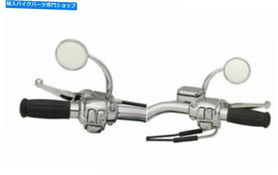 Mirror ラス・ウェルニモント凸クローム湾曲したハンドルバーミラーの丸ねじ Russ Wernimont Convex Chrome Curved Round Screw in Handlebar Mirrors【並行輸入品】|Us Custom Parts Shop USDM
