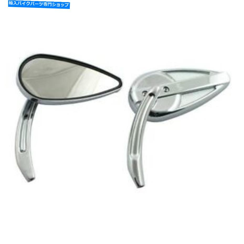 Mirror 1ペアミラーレトロ、クロム、ハーリーダビッドソン 1 Pair Mirror Retro, Chrome, for Harley Davidson【並行輸入品】|Us Custom Parts Shop USDM