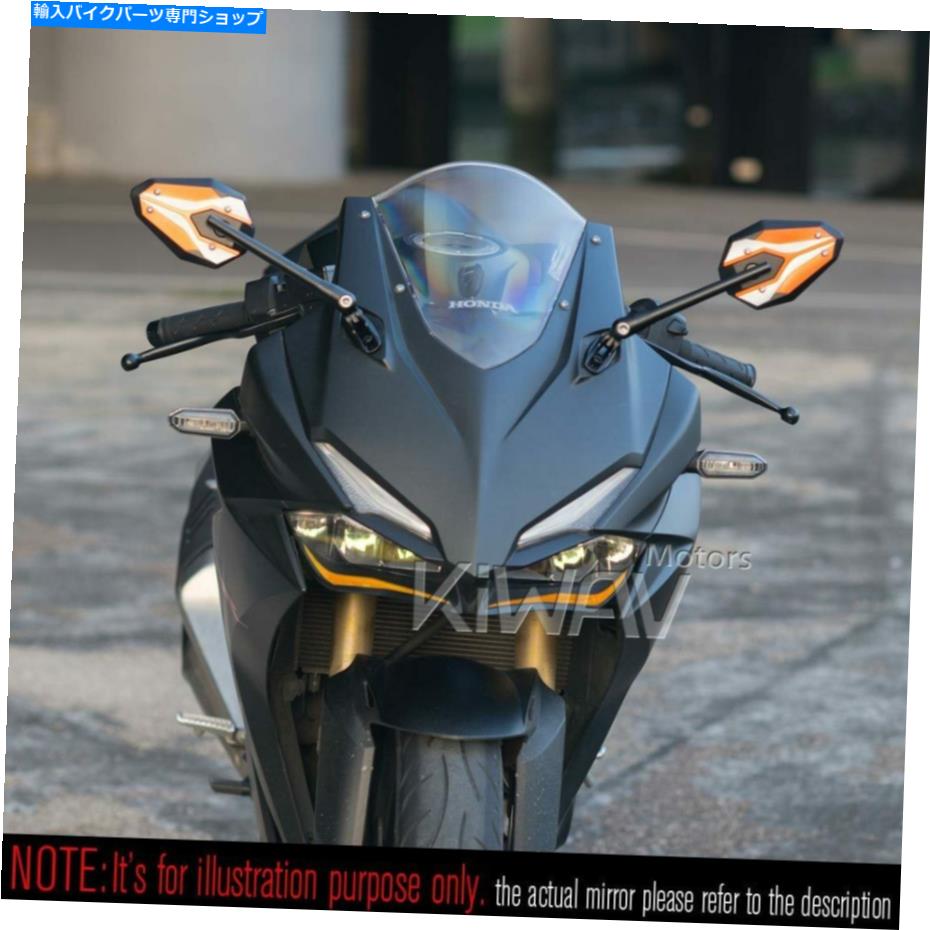 Mirror フェアリングミラーオレンジVIPERIIブラックアダプターはDUCATI 1199パニゲール14 'をフィット Fairing Mirrors orange ViperII black adapter fits Ducati 1199 Panigale 14'【並行輸入品】
