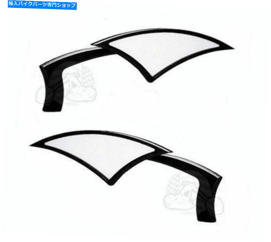 Mirror ニューポールヤフキャッガーナンバーブラックパワーミラーミラーペアセットハーリーツーリング New Paul Yaffe Bagger Nation Black Power Mirrors Mirror Pair Set Harley Touring【並行輸入品】