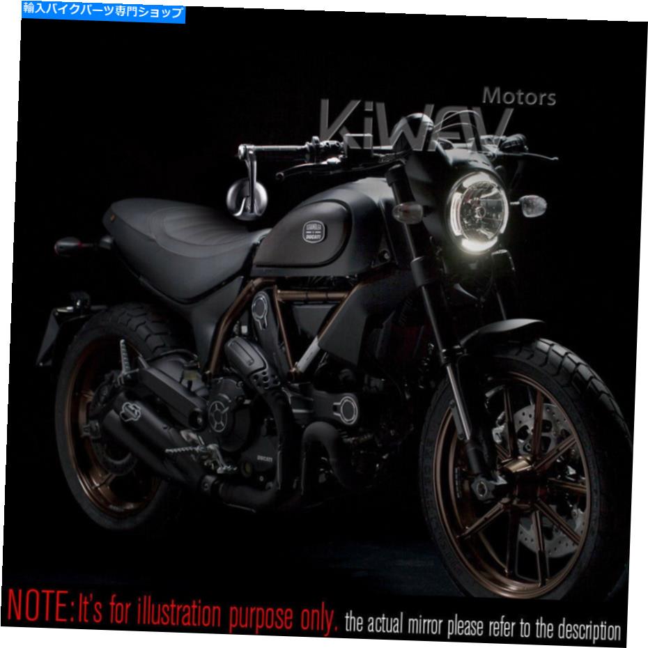 Mirror バーエンドミラーブラックレトロラウンド12mmボルトオンフィットBMW Rニネーレーサーピュアレーサー Bar end mirrors black retro round 12mm bolt-on fits BMW R nineT Racer Pure Racer【並行輸入品】｜Us Custom Parts Shop USDM