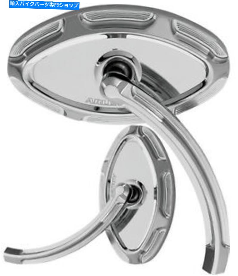 Mirror Arlen Ness Chromeビレット斜面ペアフロントハンドルバーミラーセットハーレーダビッドソン Arlen Ness Chrome Billet Beveled Pair Front Handlebar Mirror Set Harley Davidson【並行輸入品】