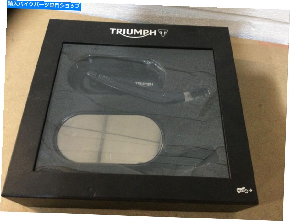 Mirror Triumph Bonneville T120 Black Oval Mirror Kit New 2016-20 Triumph Bonneville T120 Black Oval Mirror Kit NEW 2016-20【並行輸入品】