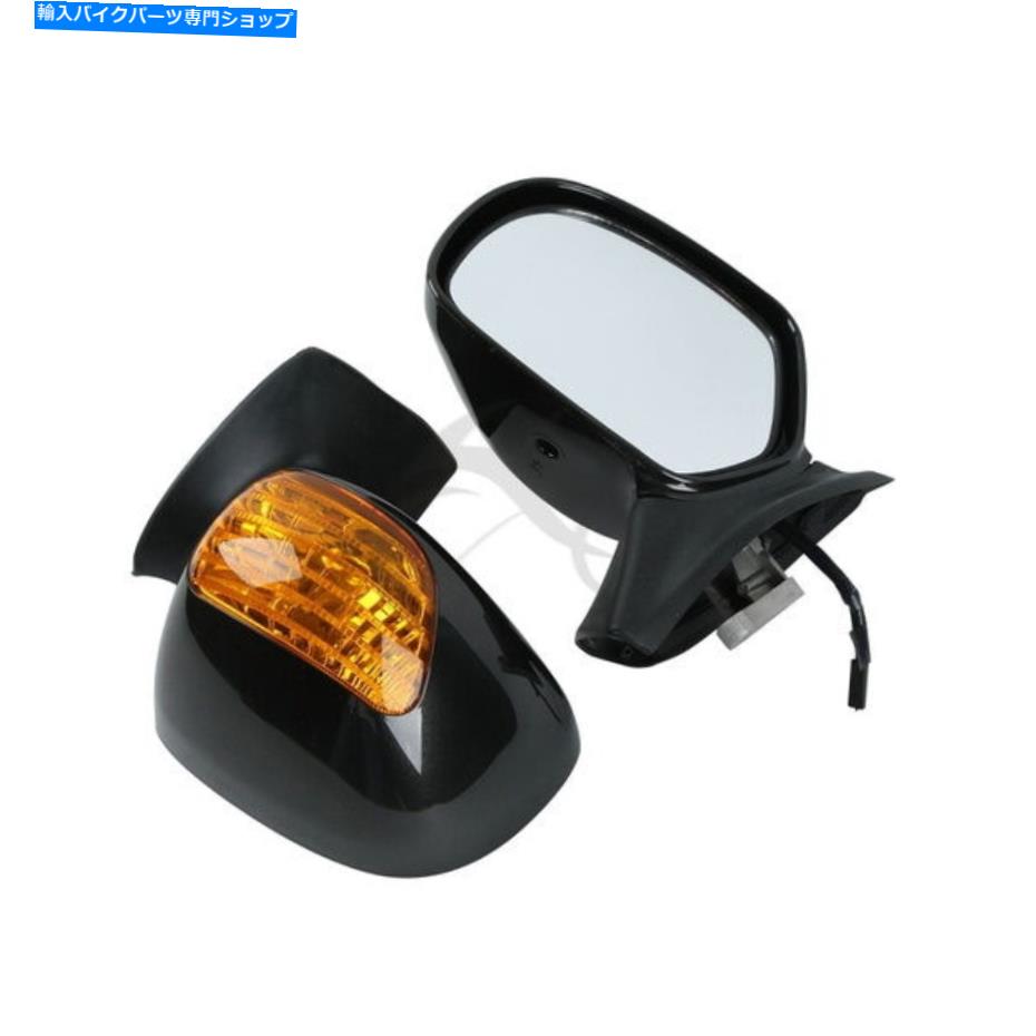 Mirror ブラックペアリアビューミラーターンシグナルホンダゴールドウィングGL1800 2001-2017 Black Pair Rear View Mirror Turn Signals Fit For Honda Goldwing GL1800 2001-2017【並行輸入品】｜Us Custom Parts Shop USDM