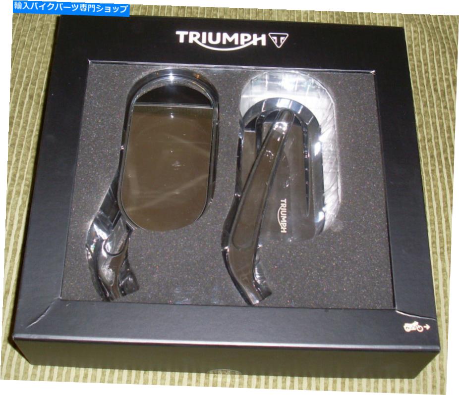 Mirror 純正勝利ストリートツインオーバルキャストクロームミラーA9638143 GENUINE TRIUMPH STREET TWIN OVAL CAST CHROME MIRRORS A9638143【並行輸入品】|Us Custom Parts Shop USDM