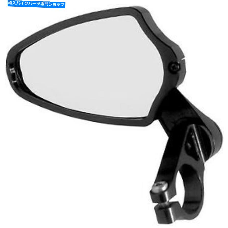 Mirror PowerStands Racing Felipe Bar-End Mirror Black 00-00209-22 Powerstands Racing Felipe Bar-End Mirror Black 00-00209-22【並行輸入品】
