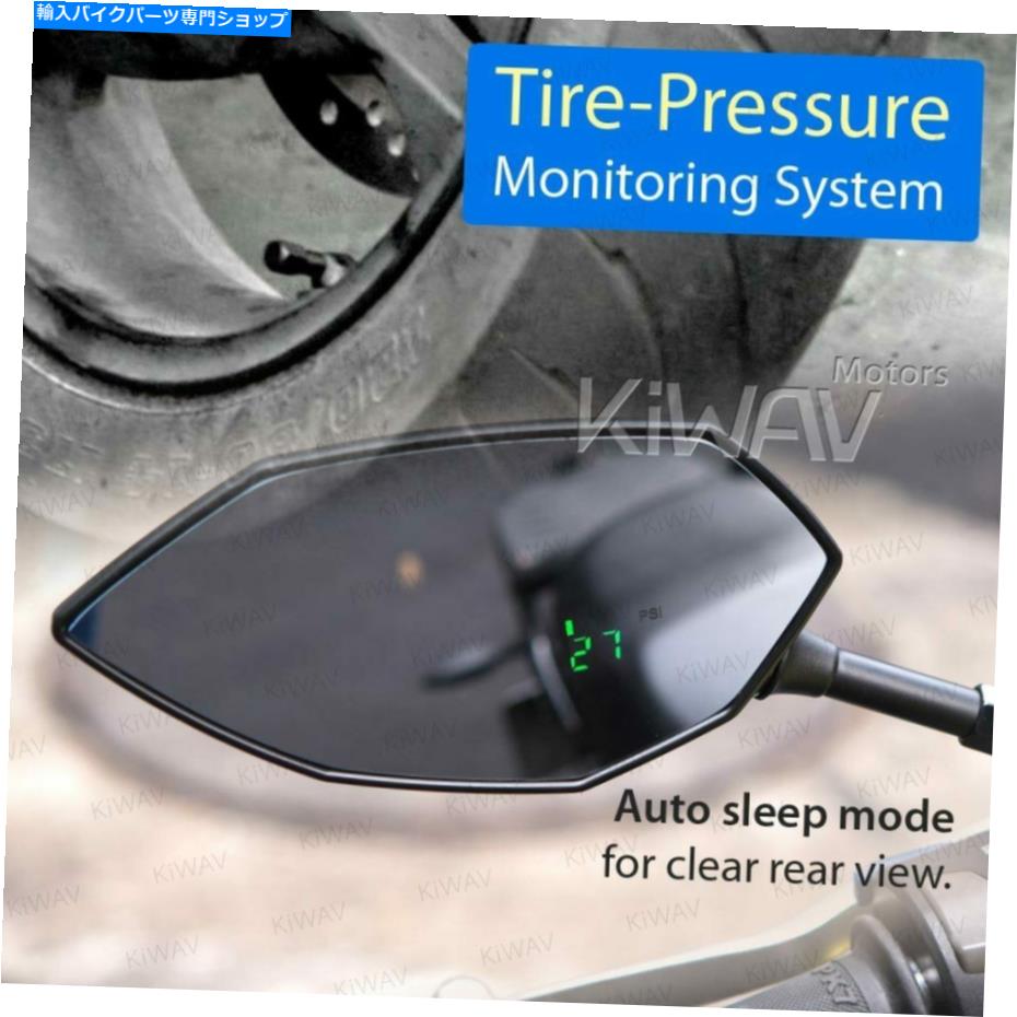 Mirror タイヤの圧力が付いている黒い鏡の降圧リアルタイムモニターはBMW R 9のT S1000Rに合います Black mirrors BUCK with tire pressure real time monitor fits BMW R nine T S1000R【並行輸入品】｜Us Custom Parts Shop USDM