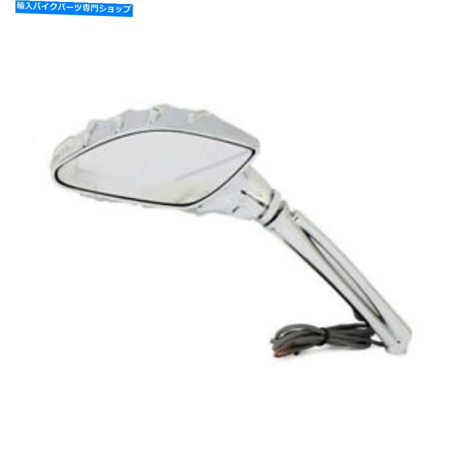 Mirror 1ペア、ミラースケルトン、アーム調整可能、LED、ハーレーのためのクロム - Davidson 1 Pair, Mirror Skeleton, Arm Adjustable, LED, Chrome, for Harley - Davidson【並行輸入品】|Us Custom Parts Shop USDM