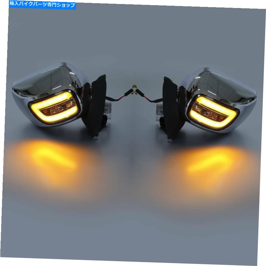 Mirror ChromeリアビューミラーLEDターン信号セットフィットホンダGL1800 F6B 13-17 14 Chrome Rear view Mirrors LED Turn Signals set Fit For Honda GL1800 F6B 13-17 14【並行輸入品】｜Us Custom Parts Shop USDM