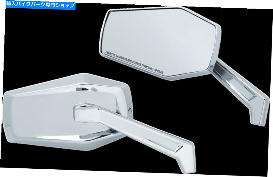 Mirror ハーレーダビッドソンのためのクラスキン5918クローム六角凸広角ハンドルバーミラー Kuryakyn 5918 Chrome Hex Convex Wide Angle Handlebar Mirrors for Harley Davidson【並行輸入品】｜Us Custom Parts Shop USDM