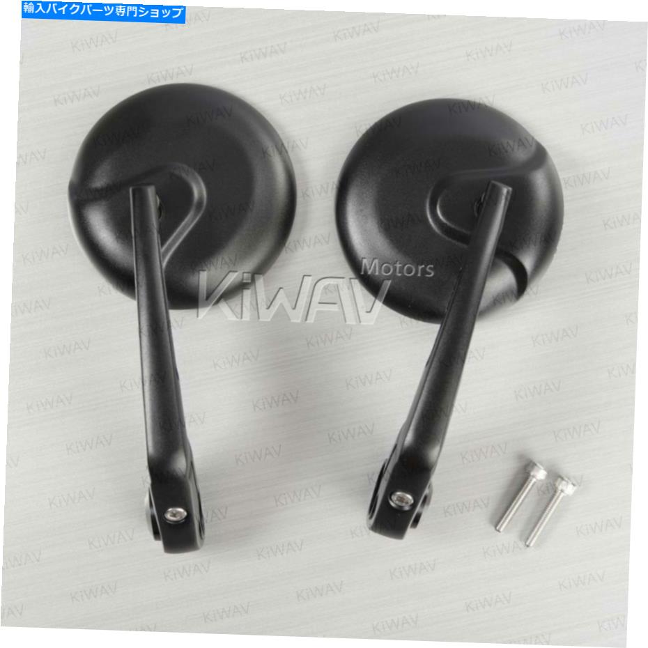 Mirror バーエンドミラーレトロブラックフィットモトググジャーaudace v9ネジ付きOEMバー Bar end mirrors RETRO black fits Moto Guzzi Audace V9 threaded OEM bar【並行輸入品】