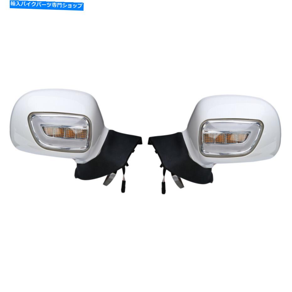 Mirror ホワイトリサイブミラーW / LEDターンシグナルホンダゴールドウィングGL1800 01-17 White Rearview Mirrors W/ LED Turn Signals Fit For Honda Goldwing GL1800 01-17【並行輸入品】｜Us Custom Parts Shop USDM