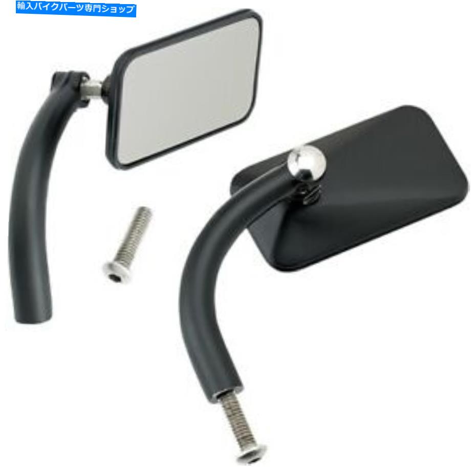 Mirror Biltwell Utility Mirrors Black Requing Pair Up-Rec-HD-BK BILTWELL Utility Mirrors Black Rectangular Pair UP-REC-HD-BK【並行輸入品】