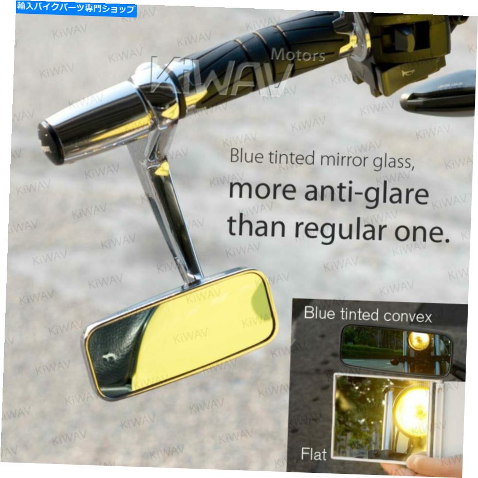Mirror バーエンドミラークラシック長方形クロムヘビーバーエンドM6はスズキSFV SV650フィット Bar end mirror Classic rectangular chrome heavy bar end M6 fits Suzuki SFV SV650【並行輸入品】｜Us Custom Parts Shop USDM
