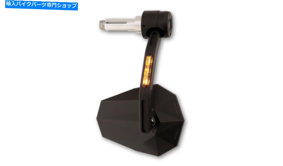 Mirror ハイサイダブラックステルスX-7バーエンドミラーW / LEDターン信号1または7/8 Highsider Black Stealth X-7 Bar End Mirror w/LED Turn Signal 1 or 7/8【並行輸入品】｜Us Custom Parts Shop USDM 40,376円