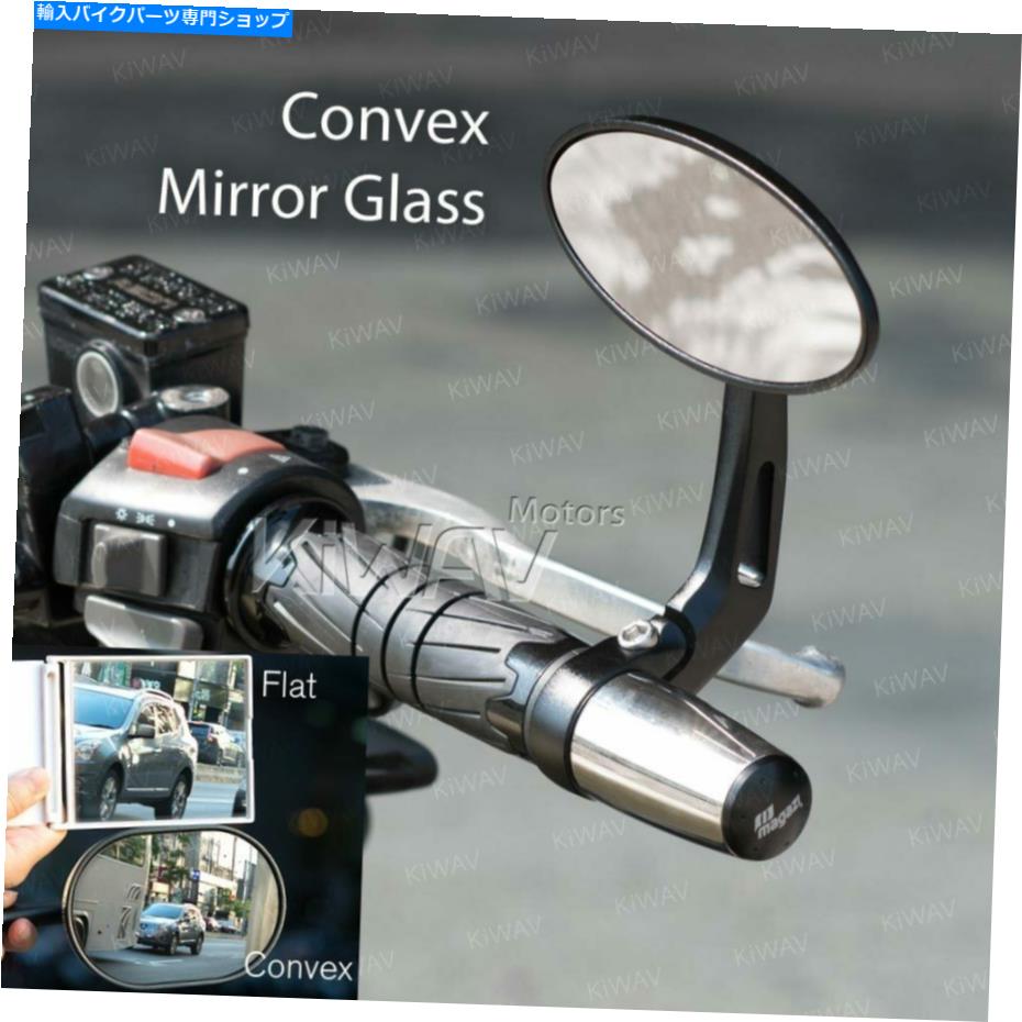 Mirror バーエンドミラーウルトラブラックオーバルヘビーバーエンド6mmフィットAprilia SR MAX 125-300 Bar end mirror Ultra black oval heavy bar end 6mm fits Aprilia SR Max 125-300【並行輸入品】 49,423円