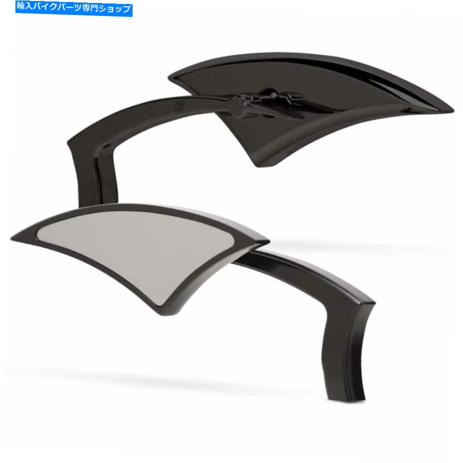 Mirror バグネスパワーミラーブラック BAGGERNATION POWER MIRRORS BLACK【並行輸入品】|Us Custom Parts Shop USDM