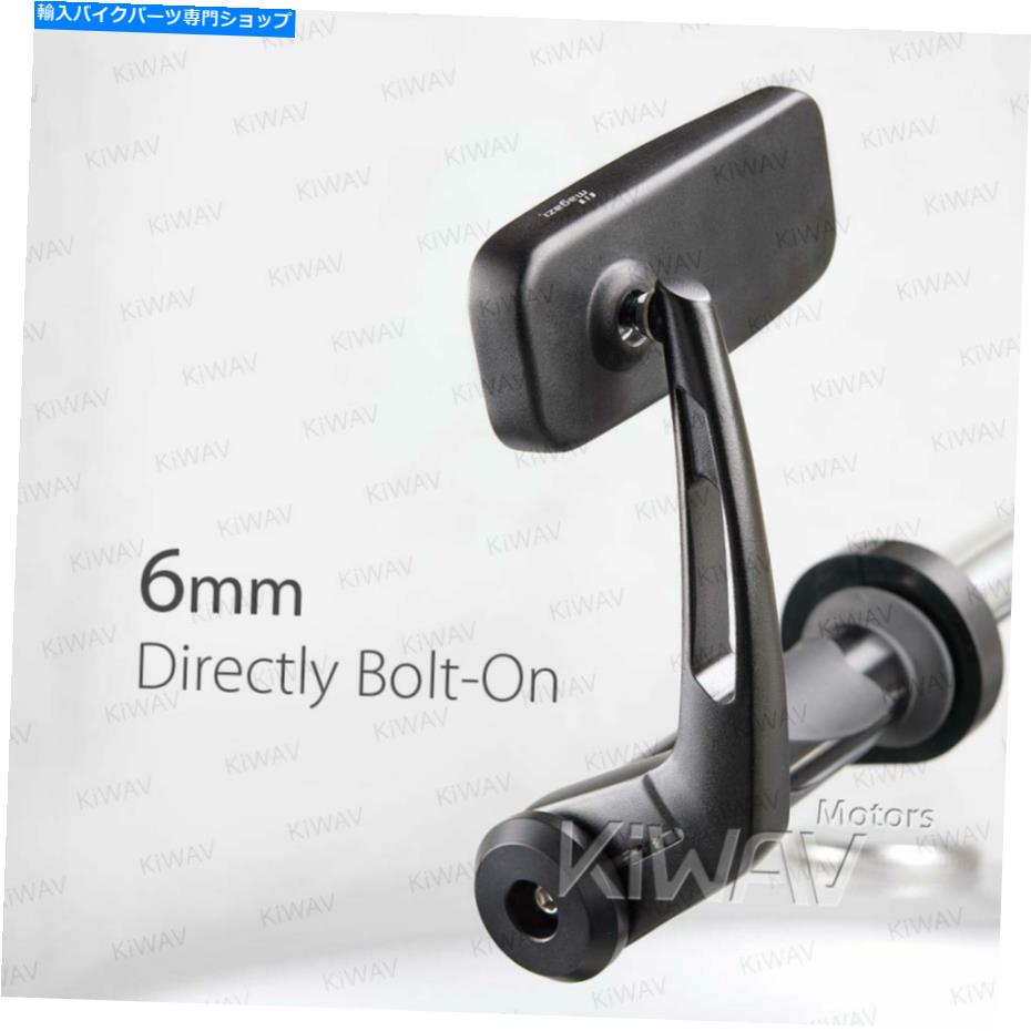 Mirror バーエンドミラークラシックブラック重み6mm互換性のある互換性のあるVespa GTS GTV GT Bar end mirror Classic black heavy weight 6mm compatiblewith Vespa GTS GTV GT【並行輸入品】
