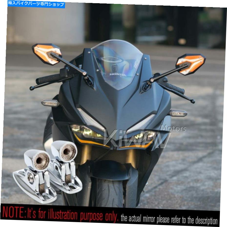 Mirror フェアリングミラーオレンジViperiiクロームベースフィットDUCATI 959 1299パニゲール16 ' Fairing Mirrors orange ViperII chrome base fits Ducati 959 1299 Panigale 16'【並行輸入品】