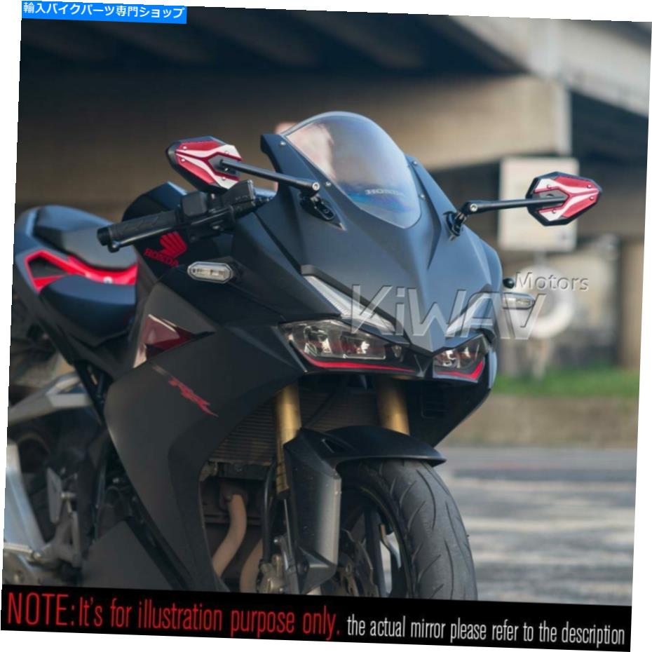 Mirror フェアリングミラーレッドViperiiブラックアダプタはDUCATI 1199 PANIGALE 14 'にフィット Fairing Mirrors red ViperII black adapter fits Ducati 1199 Panigale 14'【並行輸入品】