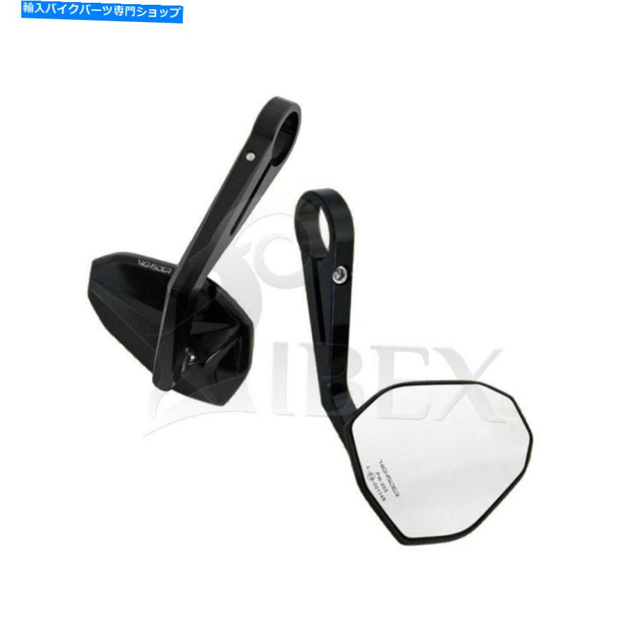 Mirror ミラーハンドルバーマウントミラーホンダブラックアルミ勝利E認証ペア Mirror Handlebar Mounted Mirror Honda Black Aluminum Victory E-Certified Pair【並行輸入品】