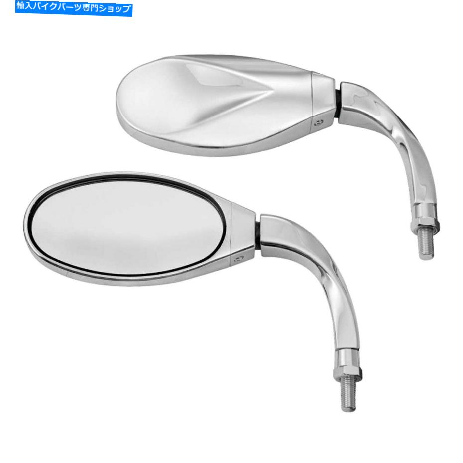 Mirror Show Chrome 28-101 Twisted Chromeミラーセット Show Chrome 28-101 Twisted Chrome Mirror Set【並行輸入品】