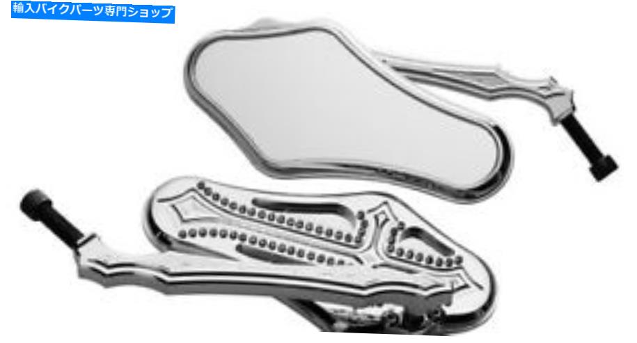 Mirror 精密ビレットダークサイドミラークロム（DRK-520-ALL-CHR） Precision Billet Darkside Mirrors Chrome (DRK-520-ALL-CHR)【並行輸入品】