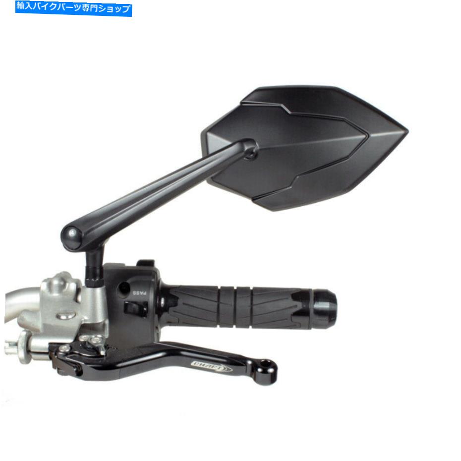 Mirror ミラーペアミラーオートバイ承認シャフトスカイラインブラックミラーユニバーサル Mirror Pair Mirrors Motorcycle Approved chaft Skyline Black Mirror Universal【並行輸入品】