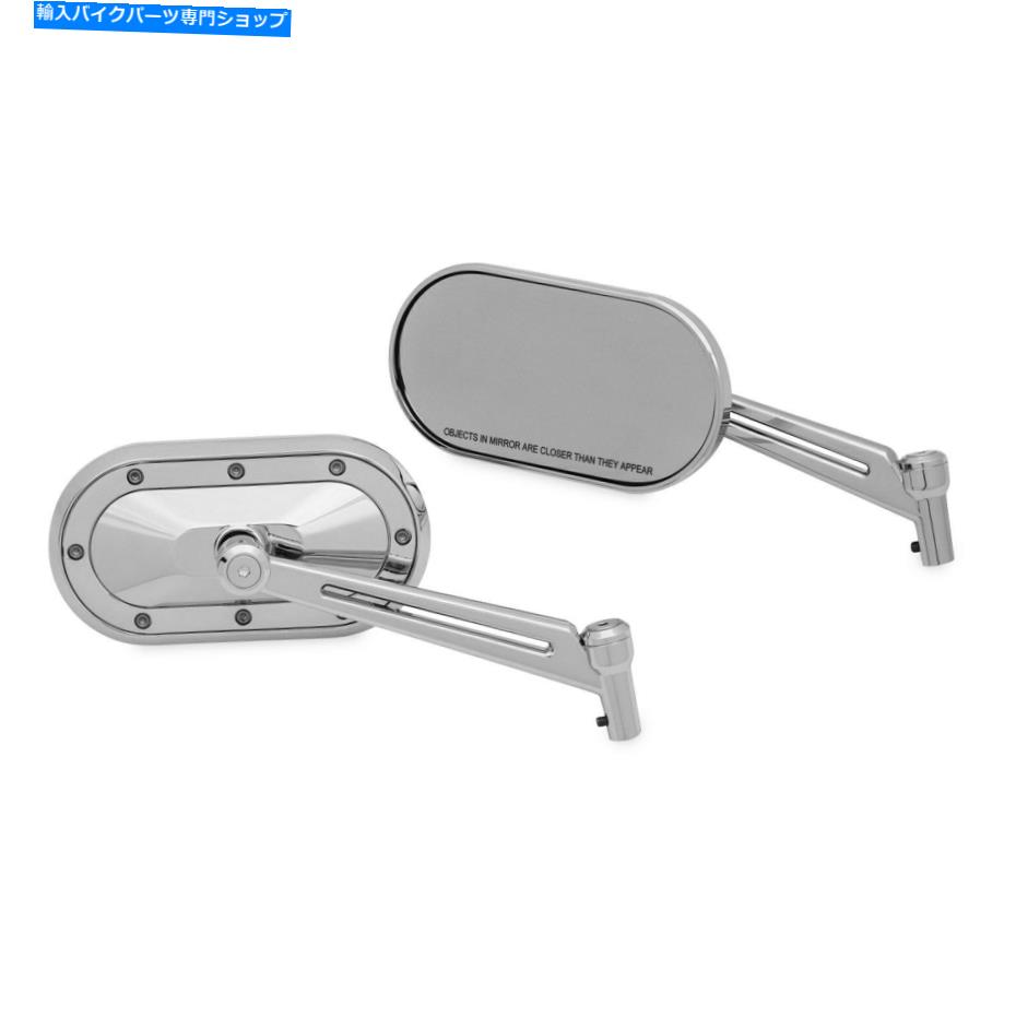 Mirror クライャキン1736重工業クロームミラーセット Kuryakyn 1736 Heavy Industry Chrome Mirror Set【並行輸入品】