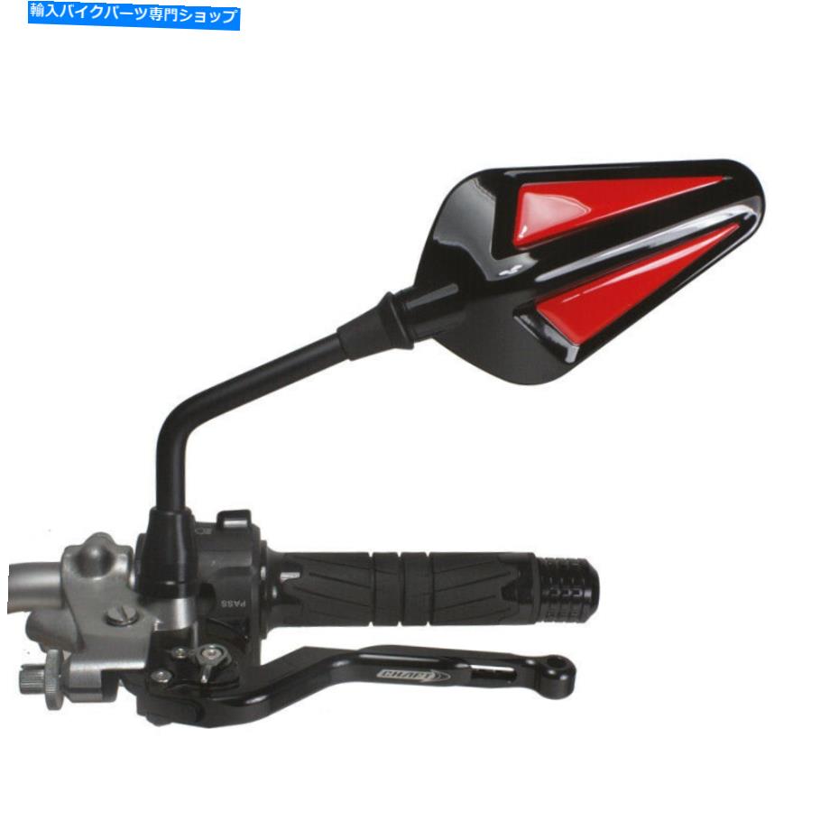 Mirror ミラーペアミラーオートバイ承認チャフトブロンドレッドミラーユニバーサル Mirror Pair Mirrors Motorcycle Approved chaft Blondy Red Mirror Universal【並行輸入品】