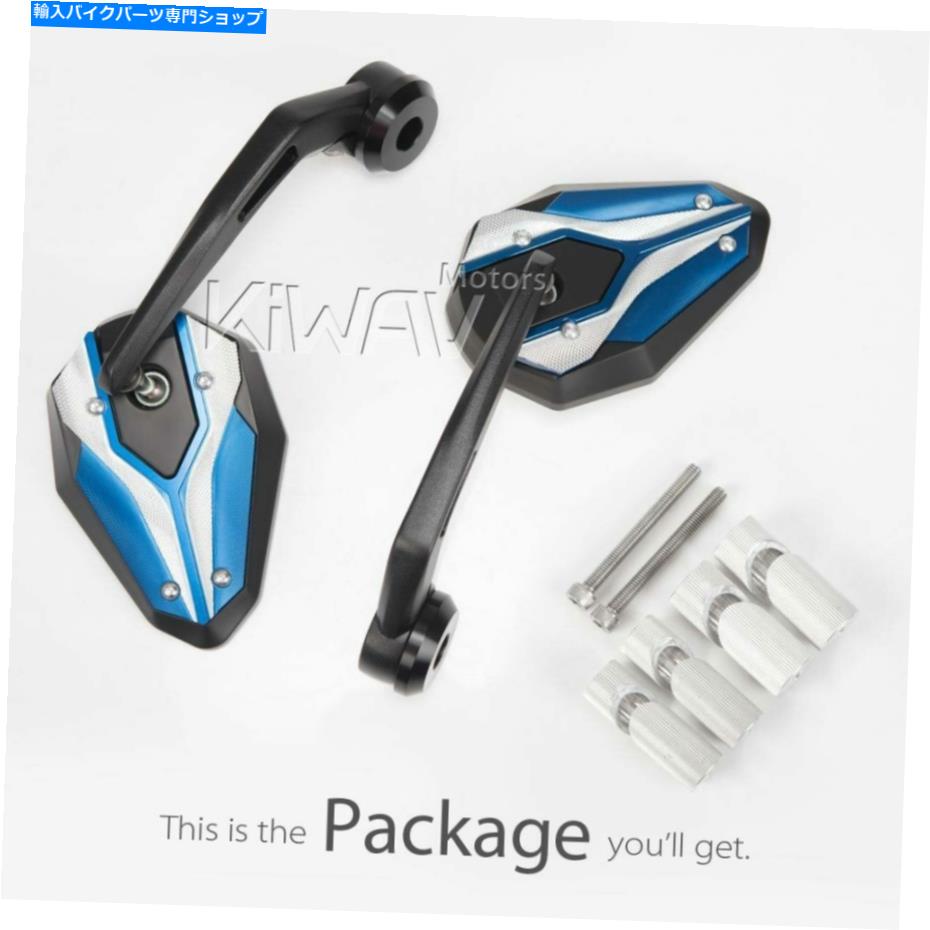 Mirror バーエンドミラーViperiiブラック&ブルーフィット1 "中空バーID 17-24mmフィットスズキ Bar end mirrors VIPERII black & blue fits 1" hollow bar ID 17-24mm fits Suzuki【並行輸入品】|Us Custom Parts Shop USDM