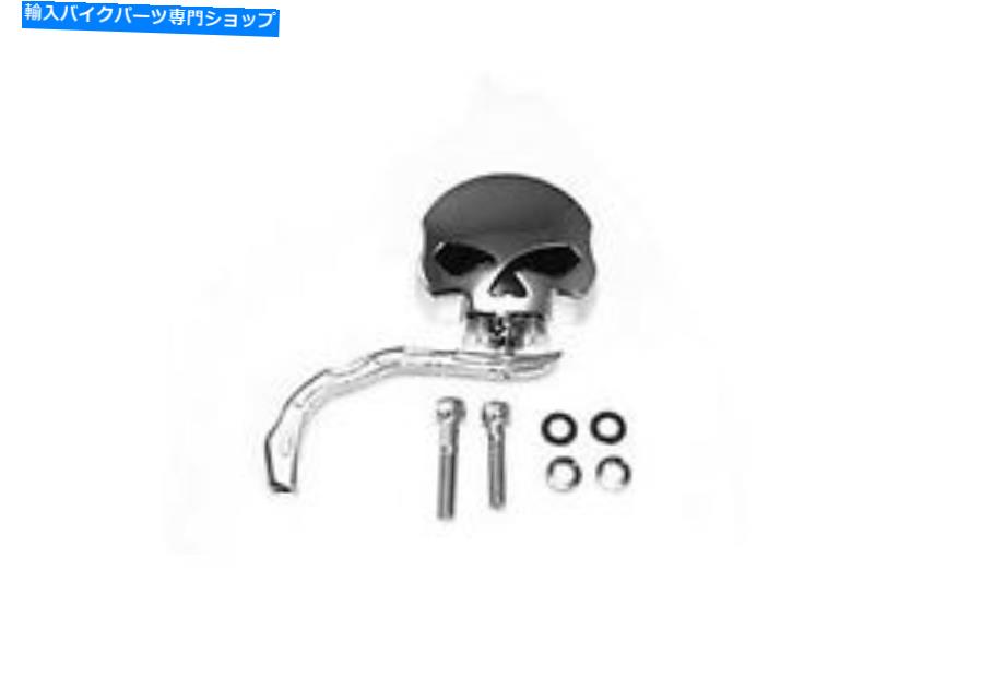 Mirror ミラースカルミラークロムウォームビレットの幹 Mirrors Skull Mirror Chrome With Worm Billet Stem【並行輸入品】