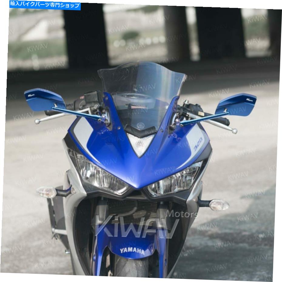 Mirror ブルークリーバイミラークロムベースアルミフェアリングマウントはBMW S 1000 RRにフィット Blue CleaverII mirrors chrome base aluminum fairing mount fits BMW S 1000 RR【並行輸入品】