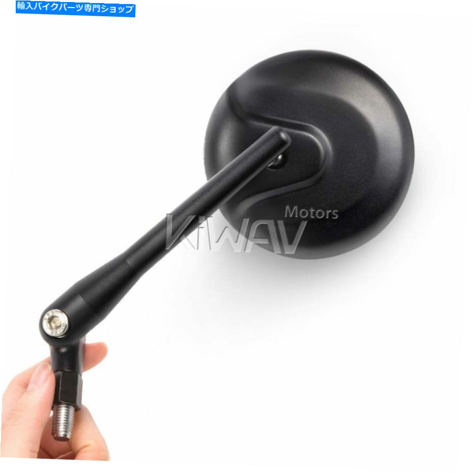 Mirror オートバイミラーアルミニウムレトロブラックフィットBMW F650 / 800双子F650GS F800GS motorcycle mirrors aluminum retro black fits BMW F650/800 twins F650GS F800GS【並行輸入品】