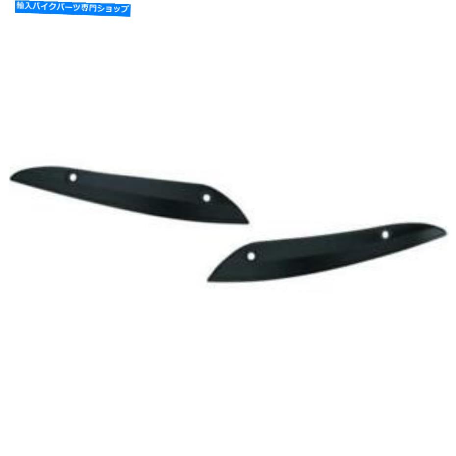 Windshield クライャキンウインドシールドサイドトリムブラック＃2633ハーレーダビッドソンロードグライド Kuryakyn Windshield Side Trim Black #2633 Harley Davidson Road Glide【並行輸入品】