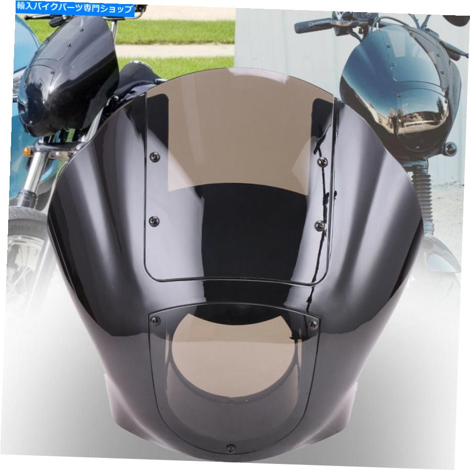 Windshield ブラッククォーターフェアリング＆スモークハーリースポーツスター88 up dyna 95-05 Black Quarter Fairing & Smoke Windshield For Harley Sportster 88-Up Dyna 95-05【並行輸入品】