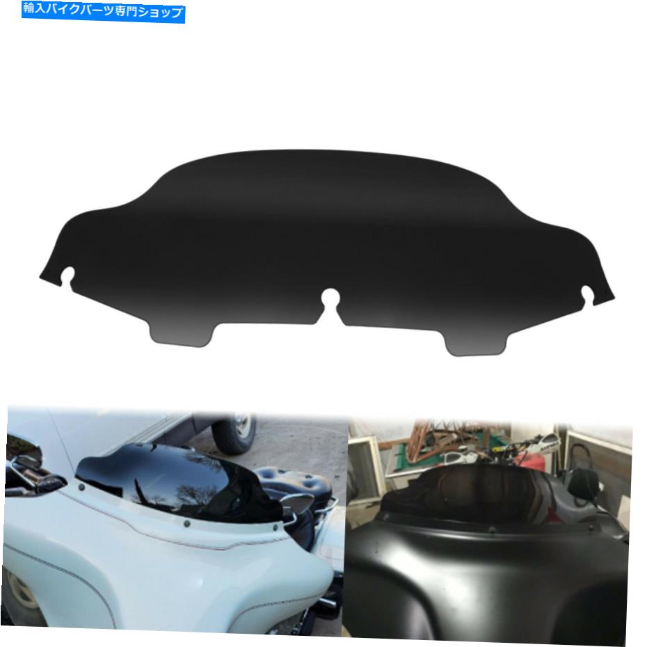 Windshield ブラックオートバイ6 "ウェーブウインドシールドのフロントガラスフィットハーレーツーリング1996-2013 Black Motorcycle 6"Wave Windshield Windscreen Fit For Harley Touring 1996-2013【並行輸入品】｜Us Custom Parts Shop USDM