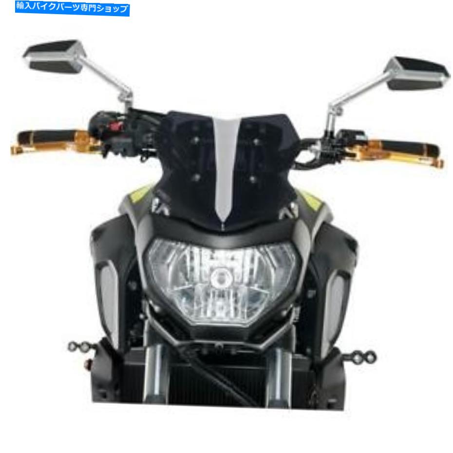 Windshield ニューピング裸の新世代のフロントガラス9666Fダークスモークスポーツ NEW PUIG Naked New Generation Windshield 9666F Dark Smoke Sport【並行輸入品】