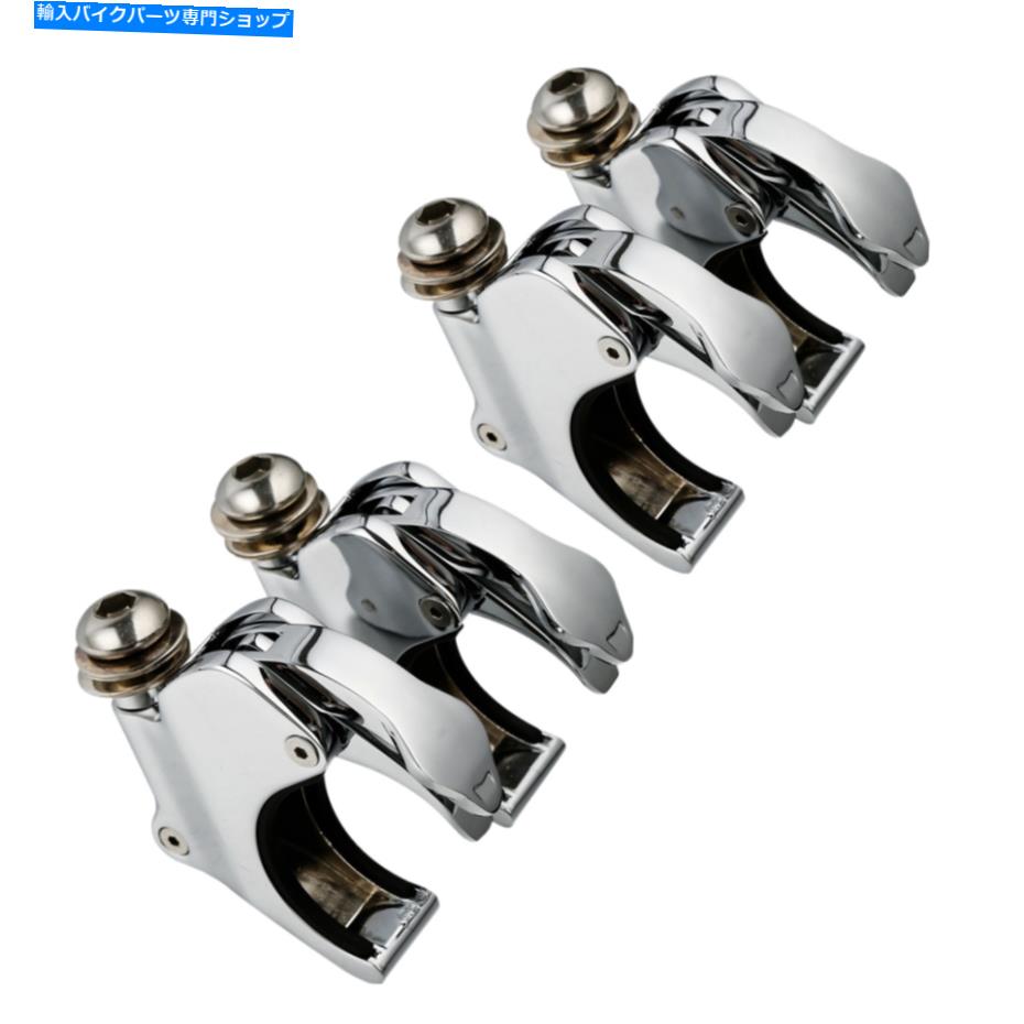 Windshield Harley Dyna Fat Bob Street Bob FXDBのための49mm 4pcsのフロントガラスのウィンドシュレーンクランプ 49mm 4PCS Windshield Windsreen Clamps For Harley Dyna Fat Bob Street Bob FXDB US【並行輸入品】