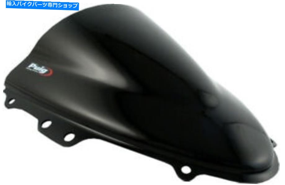 Windshield プイグレーシングスポーツバイクフロントウィンドシールドブラック - 1655-N PUIG Racing Sportbike Windscreen Windshield Black - 1655-N【並行輸入品】