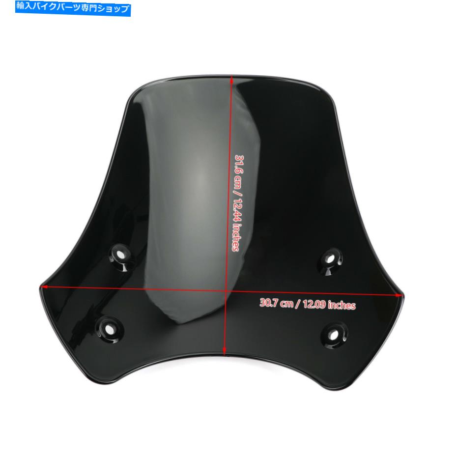 Windshield ヤマハXSR900 2016-2019 Black CAのためのフロントガラスのウィンドスクリーン Windshield WindScreen For Yamaha XSR900 2016-2019 Black CA【並行輸入品】