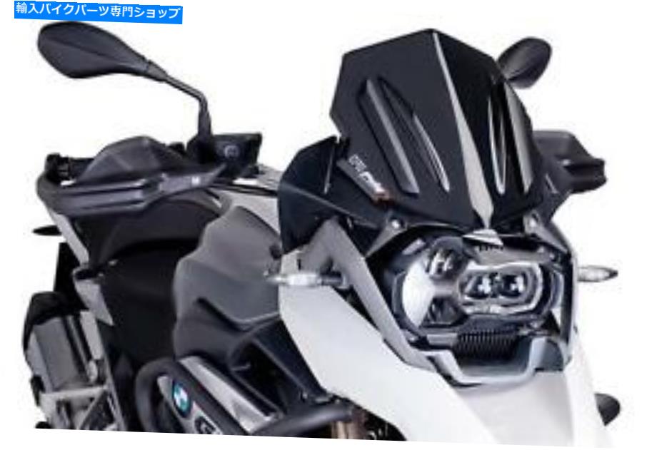 Windshield Puig Racing Windscreenブラック6487N PUIG RACING WINDSCREEN BLACK 6487N【並行輸入品】