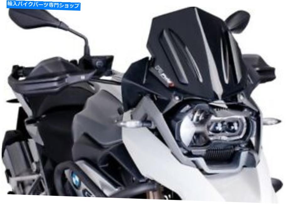 Windshield Puig 3mmレーシングフロントウィンドスクリーンブラック＃6487N BMW / KTM R 1200 /アドベンチャー/スーパーアドベンチャー Puig 3mm Racing Windscreen Black #6487N BMW/KTM R 1200/Adventure/Super Adventure【並行輸入品】