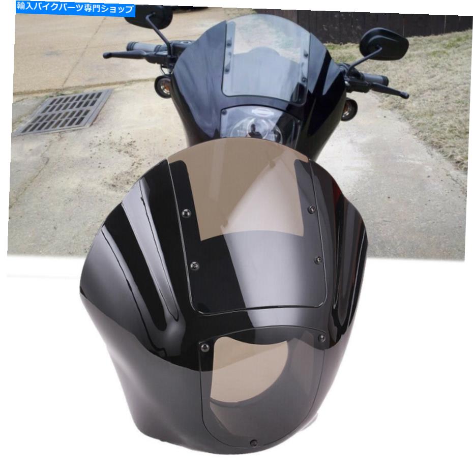 Windshield 四半期ヘッドライトフェアリングフロントガラス用ハーリースポーツスターXL 883 FXRスーパーグライド Quarter Headlight Fairing Windshield For Harley Sportster XL 883 FXR Super Glide【並行輸入品】