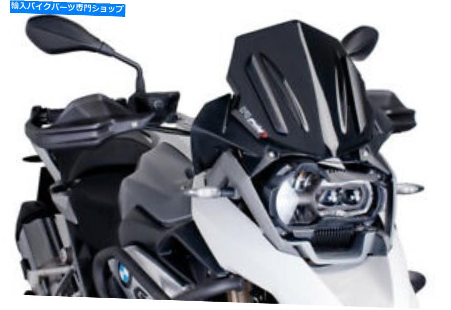 Windshield Puig 6487Nレーシングウィンドスクリーンブラック PUIG 6487N Racing Windscreen Black【並行輸入品】