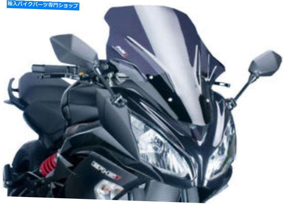 Windshield Puig 5998Fレーシングウィンドスクリーンダークスモーク PUIG 5998F Racing Windscreen Dark Smoke【並行輸入品】