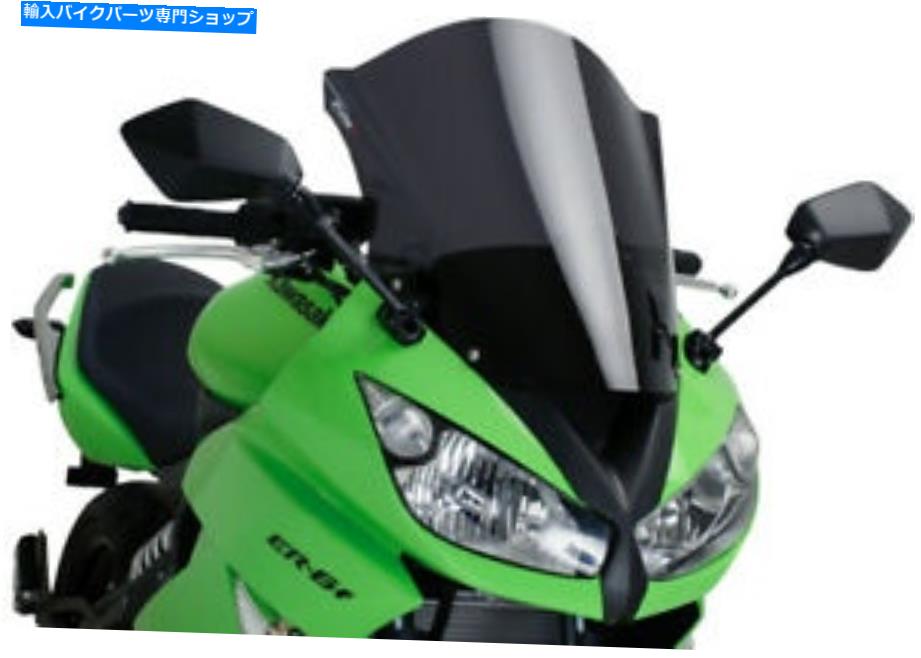 Windshield Puig Racing Windscreenダークスモーク4931F PUIG Racing Windscreen Dark Smoke 4931F【並行輸入品】